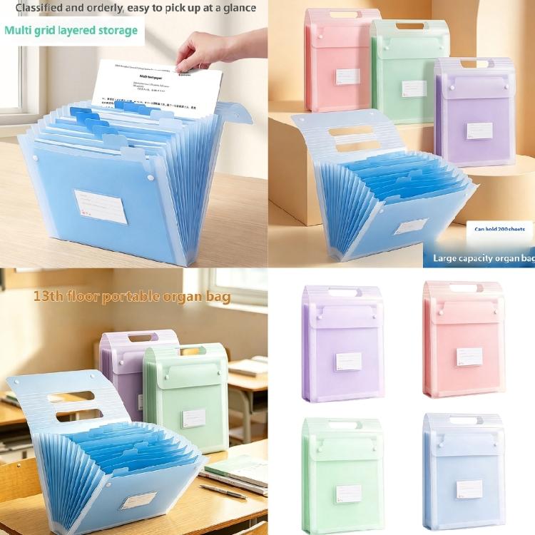 Colorful File Folders Colored A4 Accordions File Folders Organizers With Safe Closure For Important Documents Storage