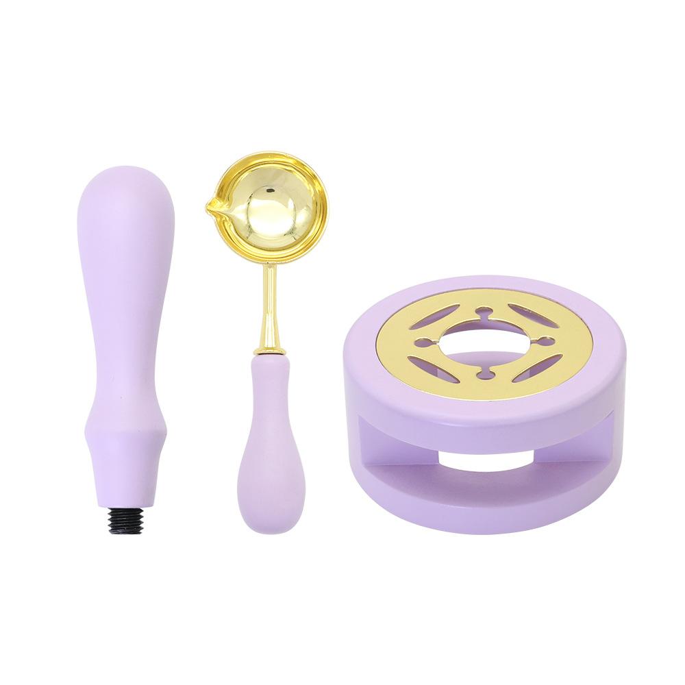 Wachssiegel-Stempel-Set, Lackofen, Massivholzofen, Feuerfarbe, Siegelzubehör, Wachslöffel, Siegellack, Schmelztiegel, Bastelzubehör