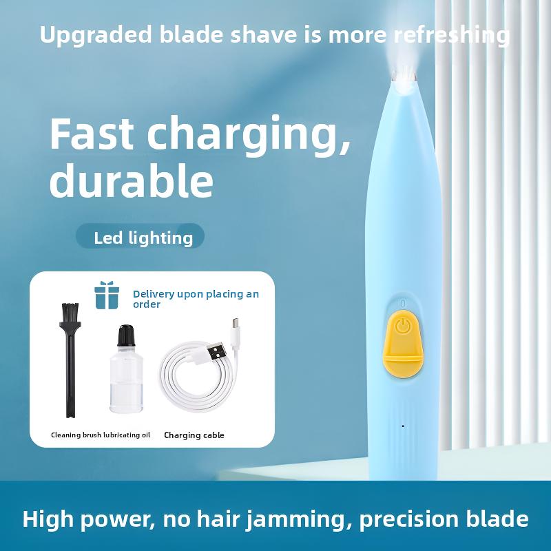 Pet Electric Hair Clipper 360 Degree Pet Foot Hair Trimmer Usb Rechargeable 500mah Pet Grooming Beauty Tool