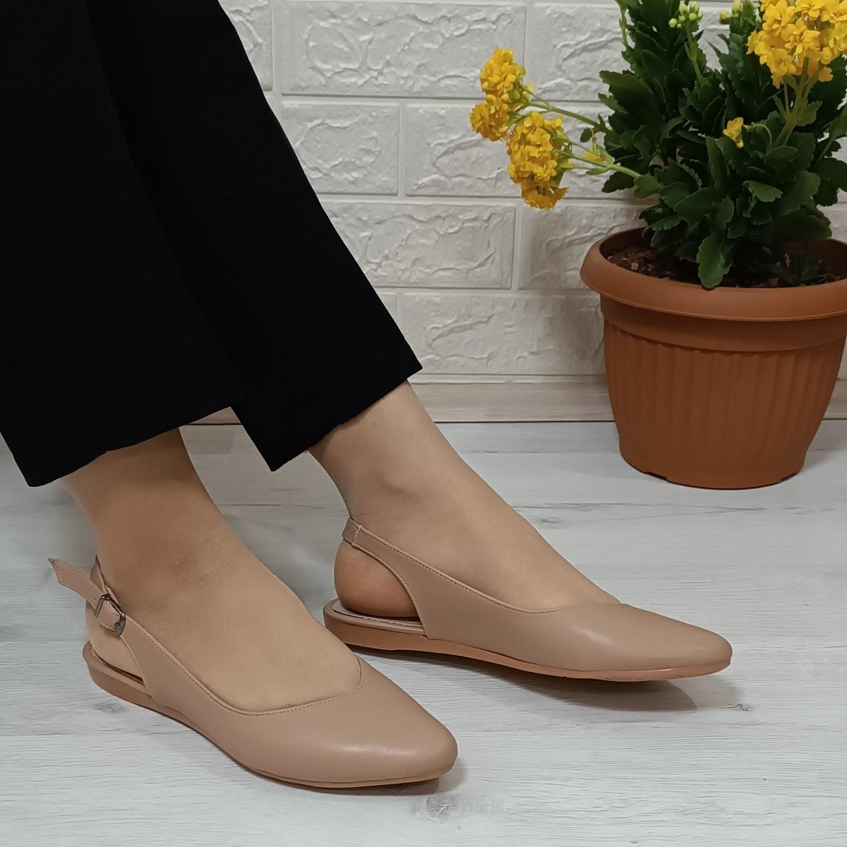 

Fiyra 4010 Женские балетки ручной работы из норки с открытой спиной