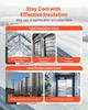 Double Reflective Insulation Sheet, 16PCS Double-Sided Aluminum Foil Radiant Barrier, 6mm 1.22 M X 0.61 M, Dual-Layer Air Bubble Heat Reflective