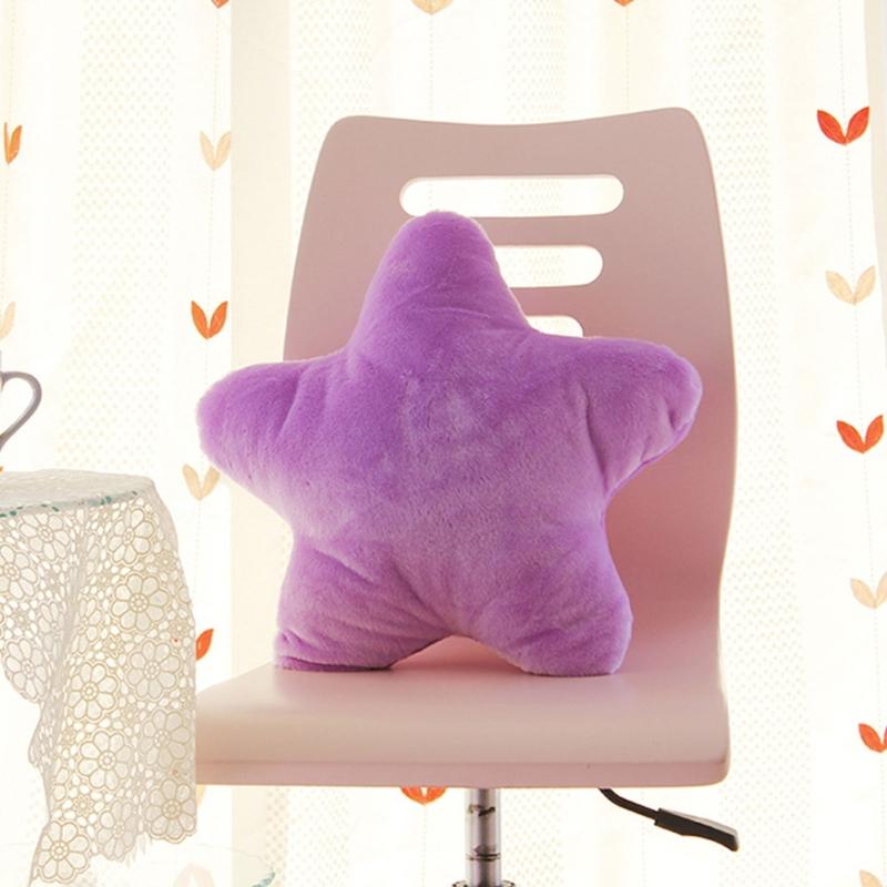Five Pointed Star Pillow Throwing Pad Short Plushes Cushions Toy for Bedroom Sofa Home Decoration Home Cushions