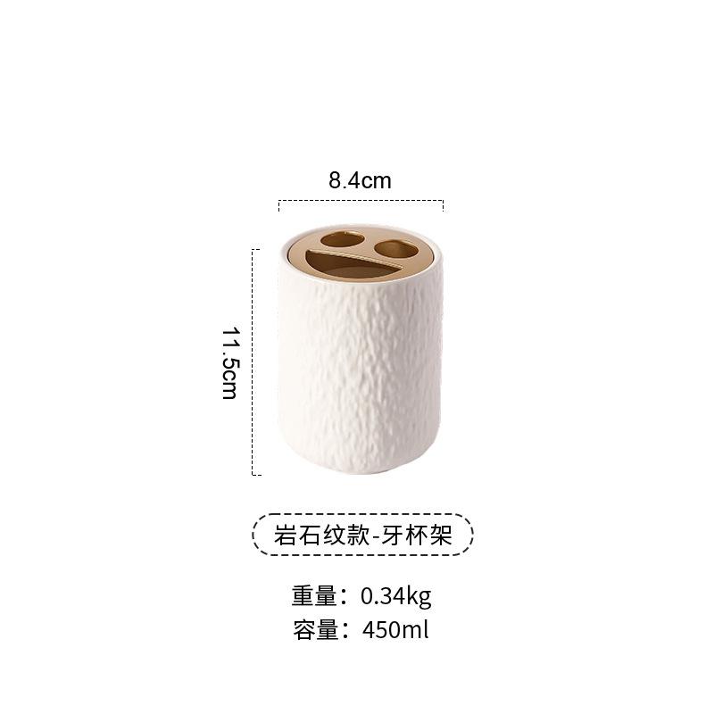 Creative Ceramic Toothbrush Holder Rinse Cup Bathroom Accessories Home Ceramic Rinse Cup Toothbrush Holder Hotel Home Decoration