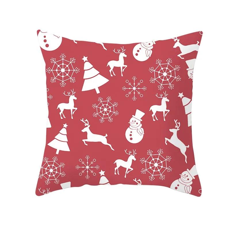 Christmas Tree Pattern Fashion Pillow Office Seat Cushion Cover Christmas Cover Luxury Home Decor