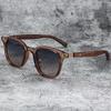 Trendy Retro Wood Grain Sunglasses Polarized UV Protection for Men Women Perfect for Cycling Outdoor Street Photography