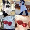 ZX TEE Demon Devil Anime Streetwear Fashion Girls T-Shirts Harajuku Kawaii Clothes Short Sleeve Summer Tees Casual Female O-Neck Tops