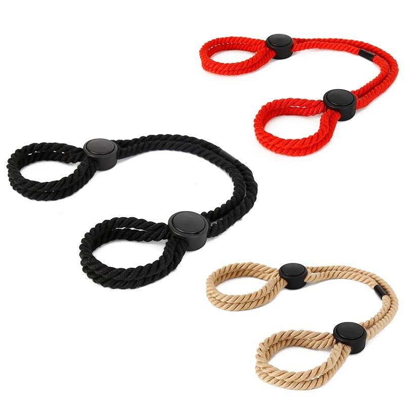 Adjustable Erotic Slave Bdsm Bondage Restraint Rope Handcuffs Wrist Flirting Fetish Adults Games Sex Toys For Women No Vibrator