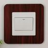 1PCModern Simple Anti-Dirty Buckle Type Non-Adhesive Dustproof Switch Protective Cover Outlet Wall Sticker Aluminum Socket Frame