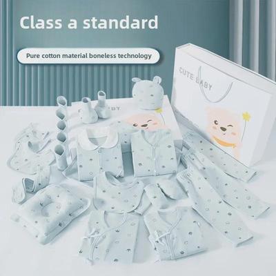 Newborn Baby Gift Box: Pure Cotton Spring & Autumn Clothes Set for Boys & Girls