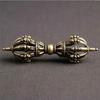 Altes Tibet Tantra Buddhismus Tibetisches Silber Dorje Phurpa Stößel Vajra Sammlerstück Buddhistisches Phurpa Dämon geschnitzt Exorzismus