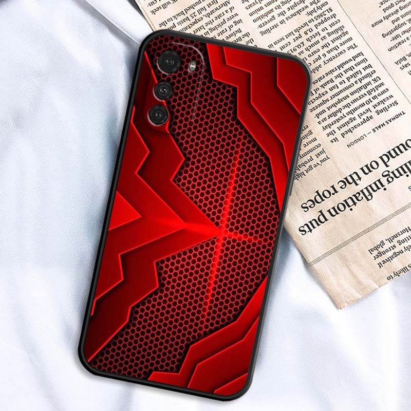 Artistic Metal Style Pattern For Motorola G85 Edge 50 G24 G35 G14 G04 40 G72 G34 G G54 G13 G32 5G Black Phone Case
