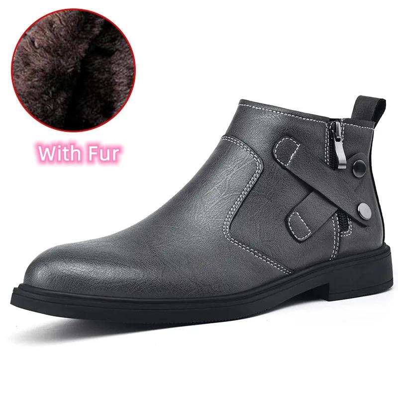 

Натуральная кожа для мужчин Ботильоны Мужская обувь Мужские удобные мотоциклетные ботинки Новое поступление Мужские низкие туфли без застежек 48