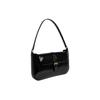 By Far Miranda Solid Color Vintage Flap Closure Leather Underarm Bag Baguette Handheld Shoulder Bag Women bags Black 19PFMDASBLWMED