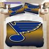 St. Louis Blues Pattern Bedding Quilt Set Quilt Cover Pillowcase Home Decoration Birthday Gift (1 * duvet cover + 2 * pillowcase, without core)