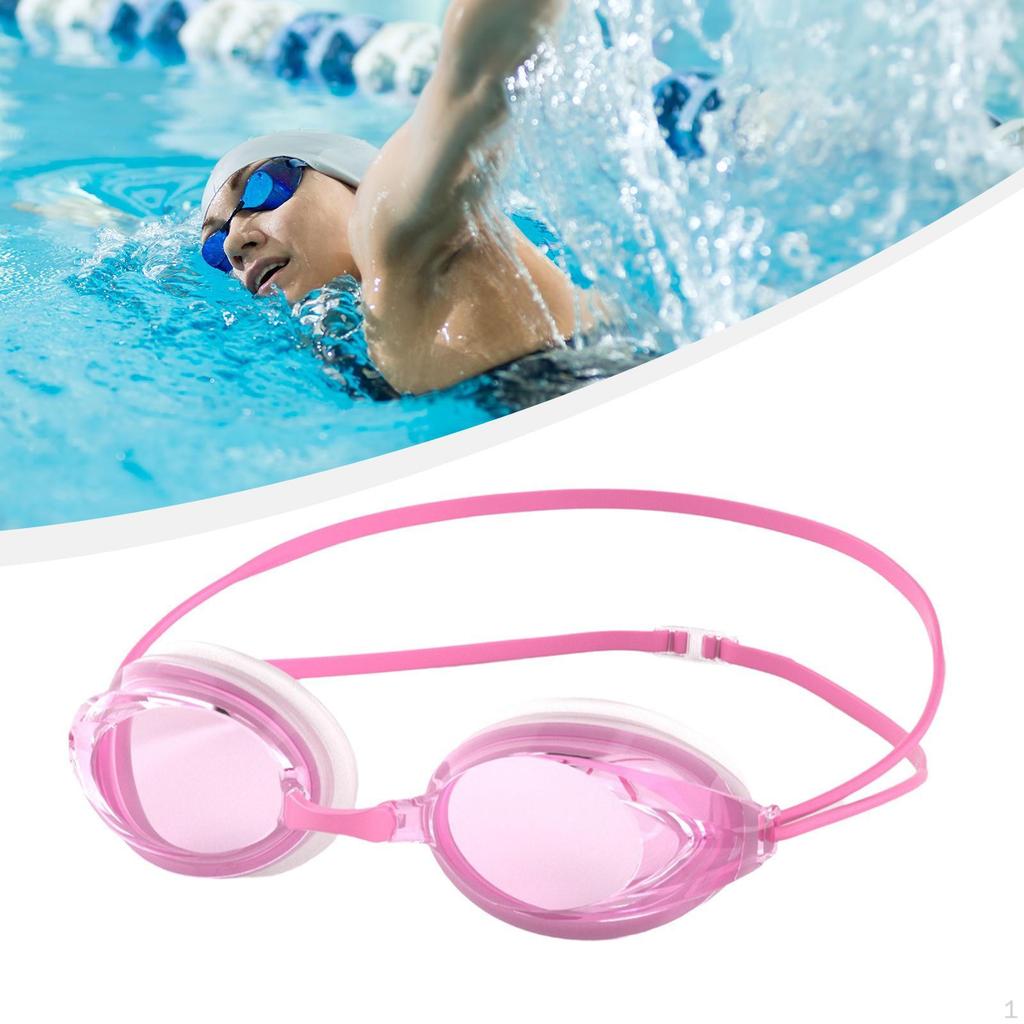 Silicone Swimming Goggles Eyewear Leakproof Clear View Double Straps Soft Glasses for Men