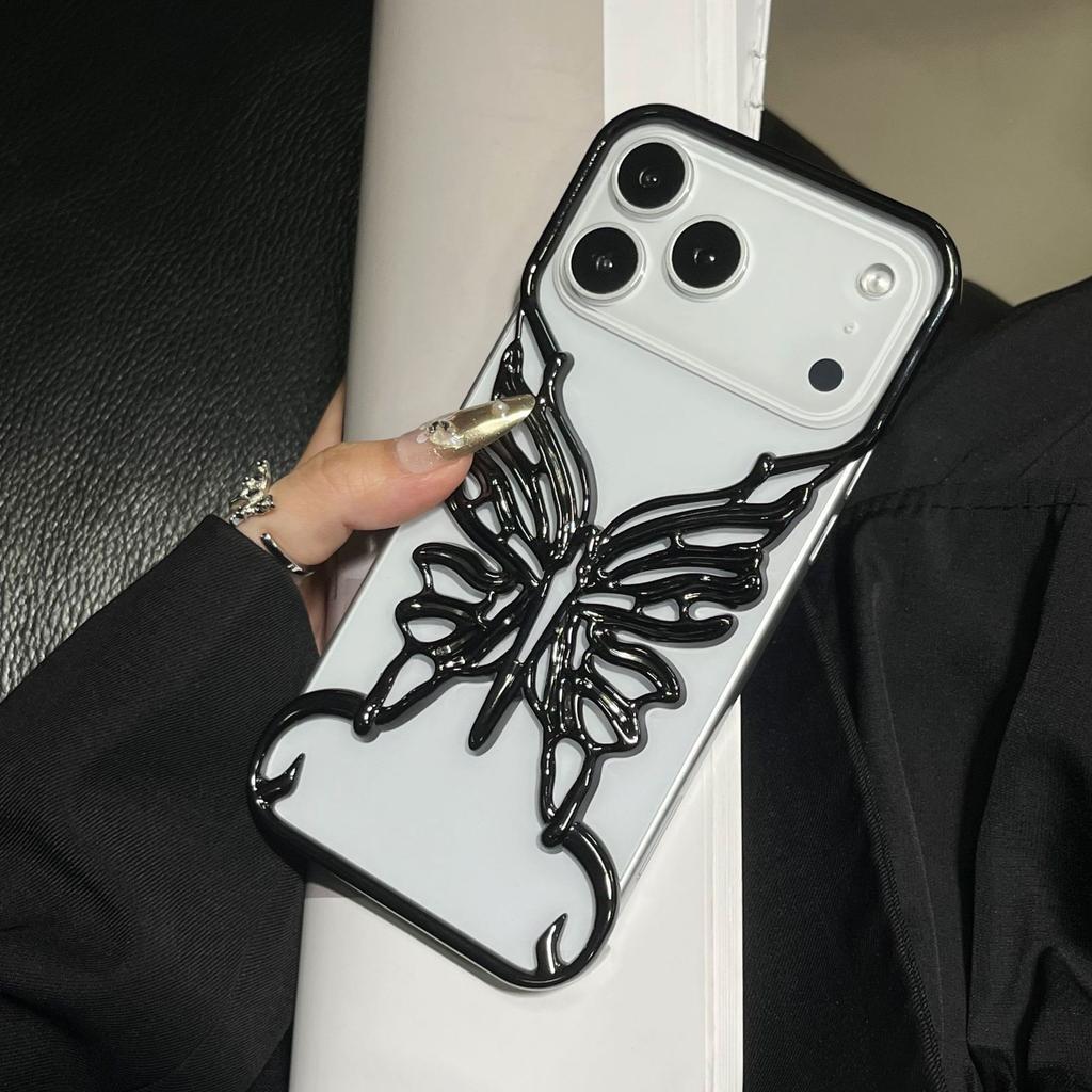 Electroplating borderless hollow butterfly iPhone11Promax mobile phone case is suitable for Apple 11 matte heat dissipation 11 soft
