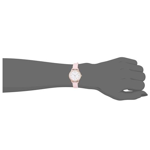 Fieldwork Women's Waterproof Juvia Analog Watch with Leather Strap, Pink, ST257Z-3