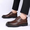 2025 New Men's Formal Business Leather Shoes Men's Soft-soled Soft-faced Men's Shoes Trendy Office Commuter Wedding Shoes