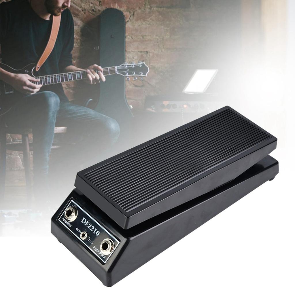 DF2210 Classic Wah Guitar Effect Wide Standard for and Guitar Players Pedal, Range, Foot-Controlled On/Off Button, Included, Bands, DJs,
