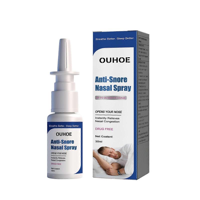OUHOE Anti-Snoring Nasal Spray for Nasal Congestion Relief, Snoring Prevention, and Nasal Care