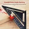 Aluminum Alloy Triangular Ruler Stop Non-Slip Surface Woodworking Limit Block  For Bench Dogs