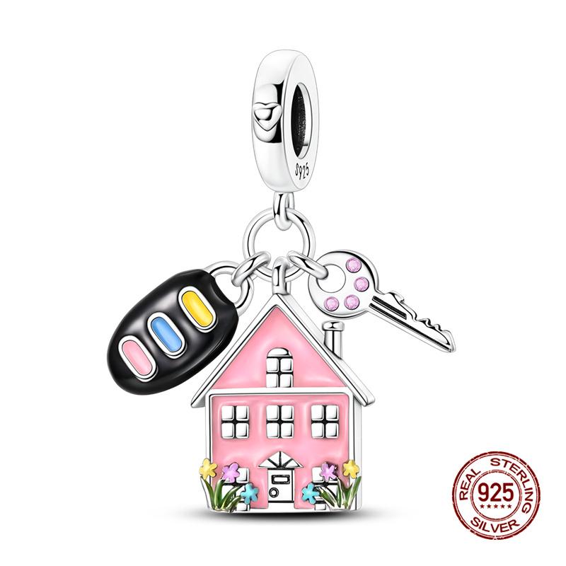 Original Charm Copper Fruit Four-Leaf Clover Series Charm Bead Fit 3Mm Original Bracelet For Women Diy Jewelry Gift