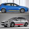 2 teile/los Auto Tür Side Stripes Rock Aufkleber Aufkleber Für Subaru Impreza WRX STI GDB GVB 2018 2009 2008 2014 2002 2015 zubehör