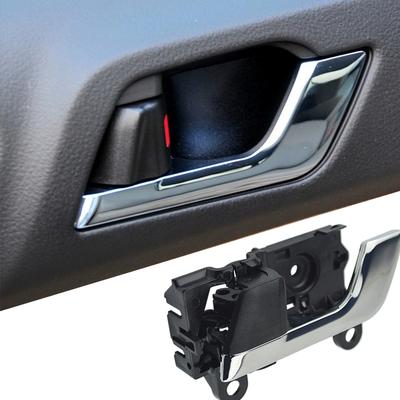 For Toyota Highlander 2008-2013 Car Interior Door Handle Silver Left Front Driver Side Primed with Door Lock Button Accessories