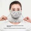 Anti-Uv Sunscreen Mask Breathable Ear Cord Face Cover Scarf Hanging Ear Dust-Proof Scarves Mask Summer Dust-Proof Veil