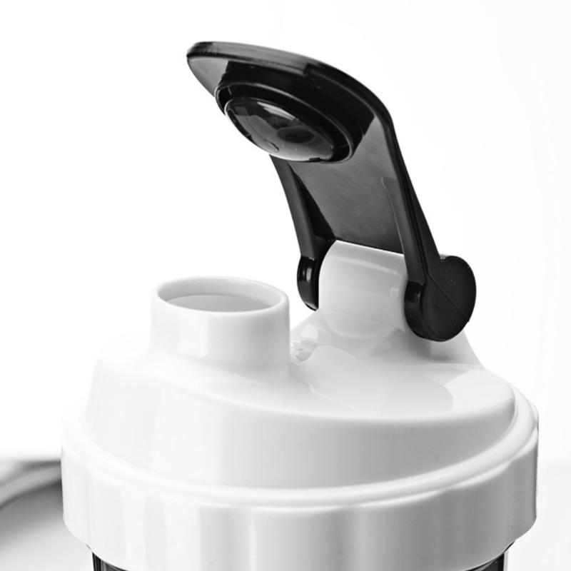 500ML 3 Schicht Protein Shake Flasche Große Kapazität Wasserflasche Plastik Mischbecher Fitness Sport Wasserbecher Langlebig