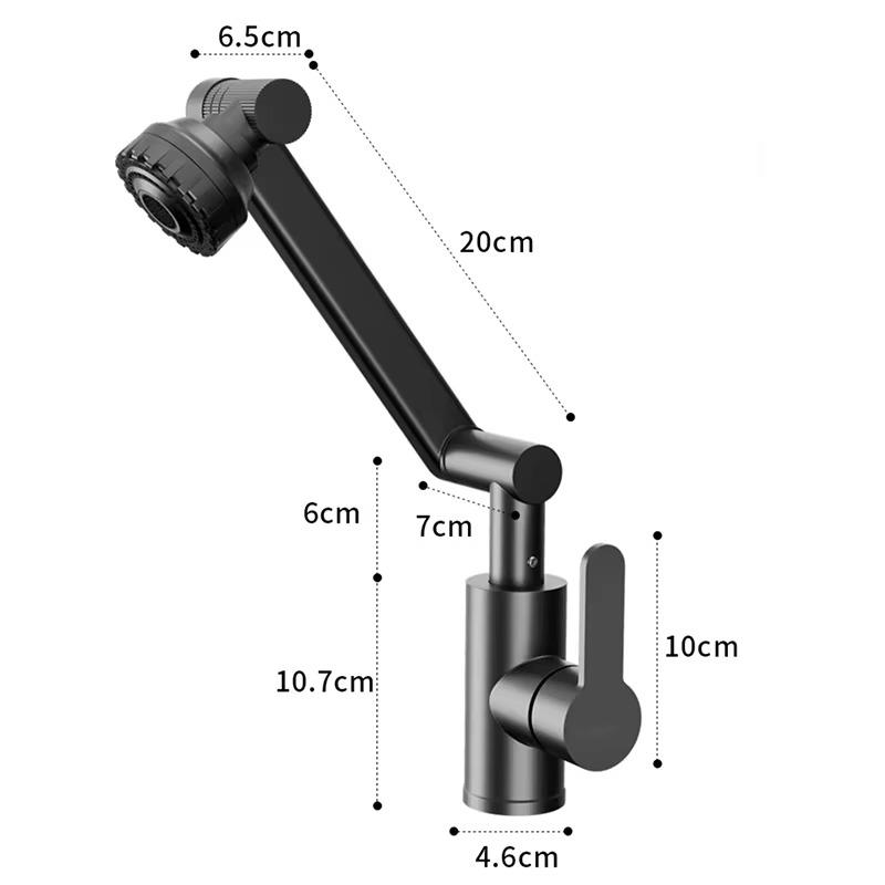 Kitchen Faucet 1080° Swivel Kitchen Sink Faucet Bathroom Sink Faucet Basin Faucet Multifunction Cold and Hot Water Tap