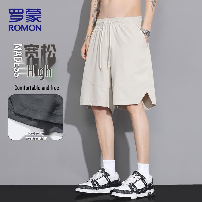 

ROMON Men s Ice-Feel Quick-Dry Sports Shorts M