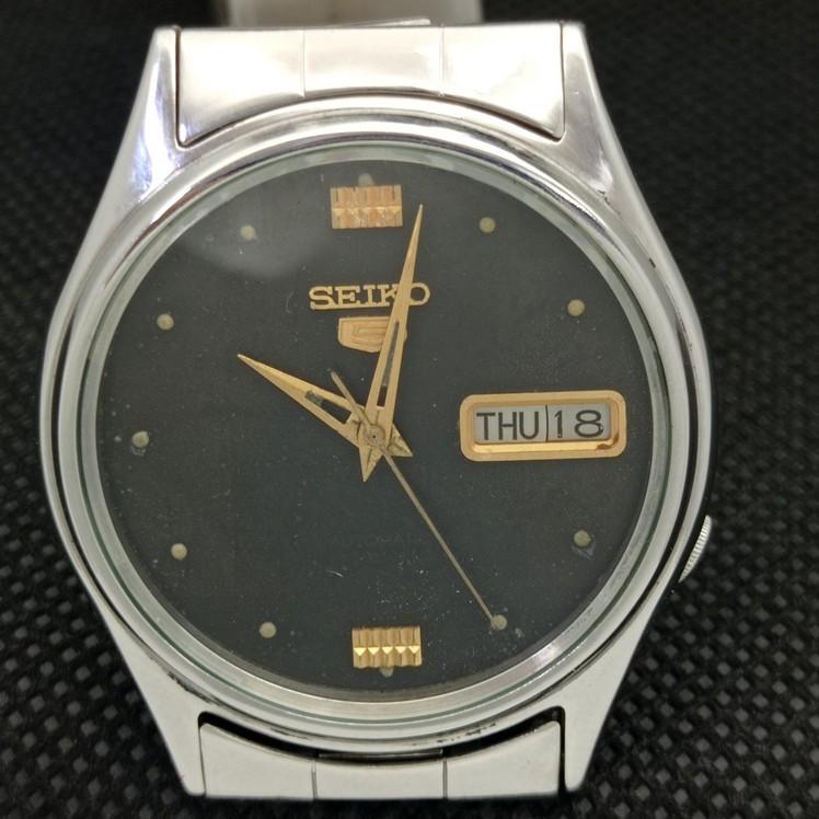 USED VINTAGE SEIKO 5 AUTOMATIC 7009A JAPAN MENS ORIGINAL DIAL WATCH a415776-2 SKU621d-a415776