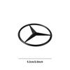 52/58mm Car Steering Wheel Center Stickers STAR Emblem For Mercedes Benz AMG W124 W202 W203 W210 W212 W220 Decal Car Accessories QZ7