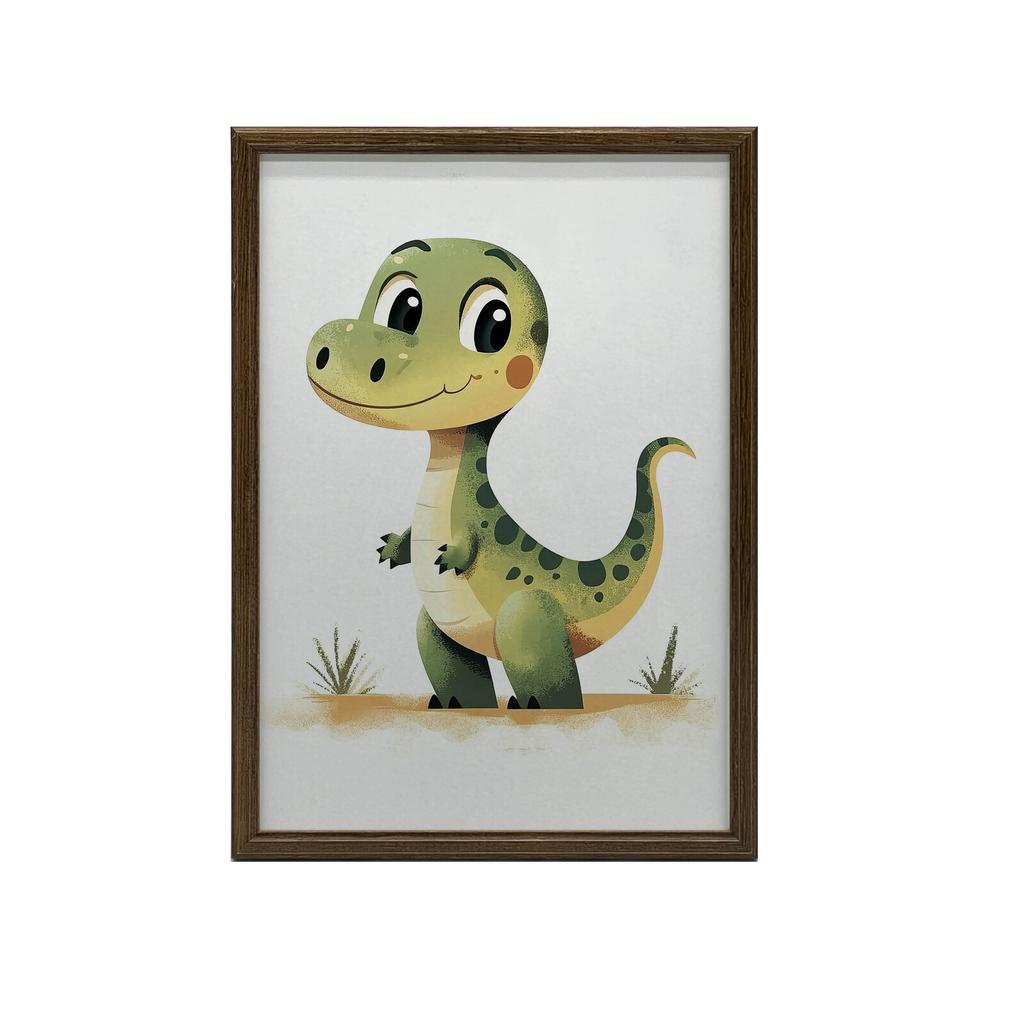 Uśmiechnięty Dinozaur Uśmiechnięty Dinozaur, 70X100 Cm, Bez Ramy, Płótno Premium Na Blejtramie