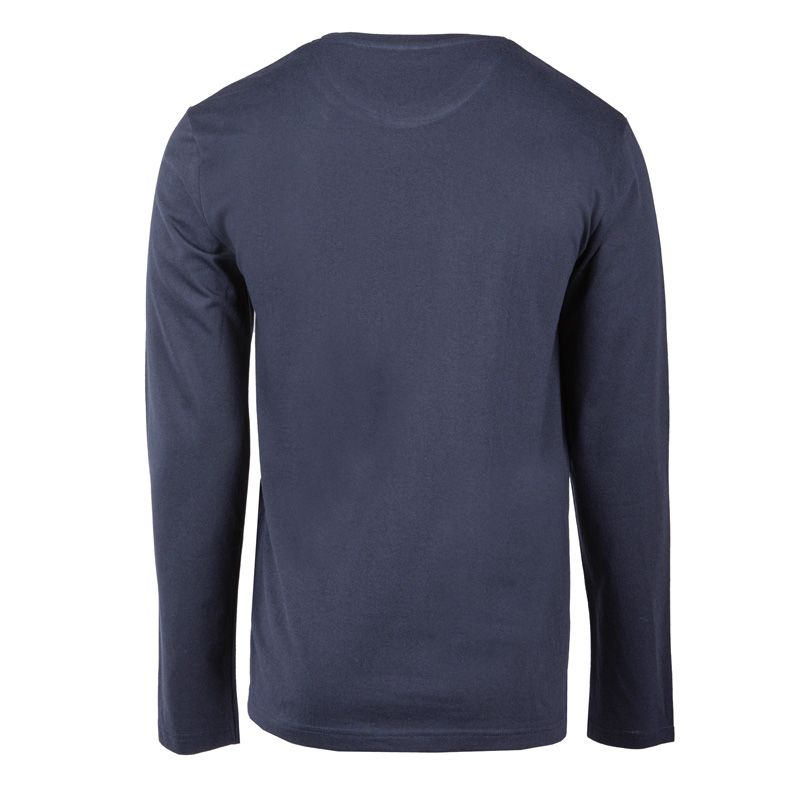 Ensemble pyjama uni avec logo manches longues col rond 100% coton Homme BILL TORNADE