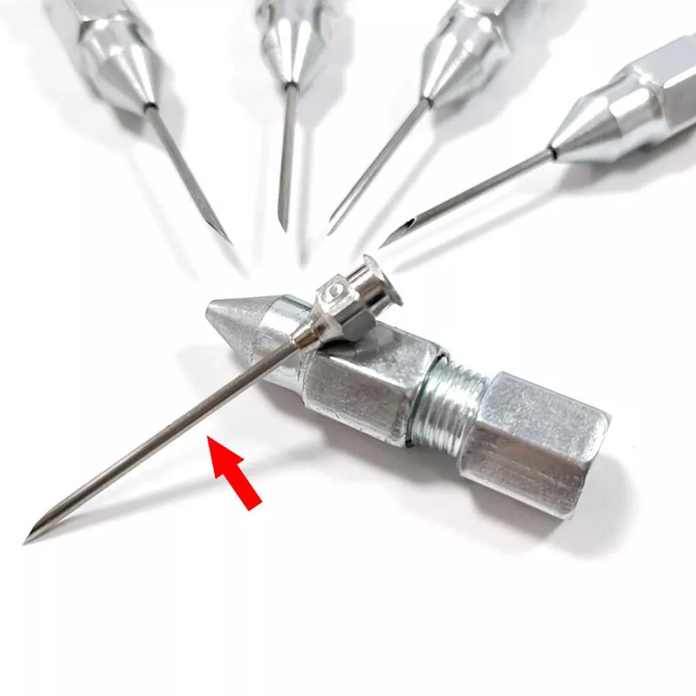 Needle Type Butter Gun Nozzle Removable Needle Nose Grease Nozzles Oil Injection Gun Tip Hand Repair Tool Accessories