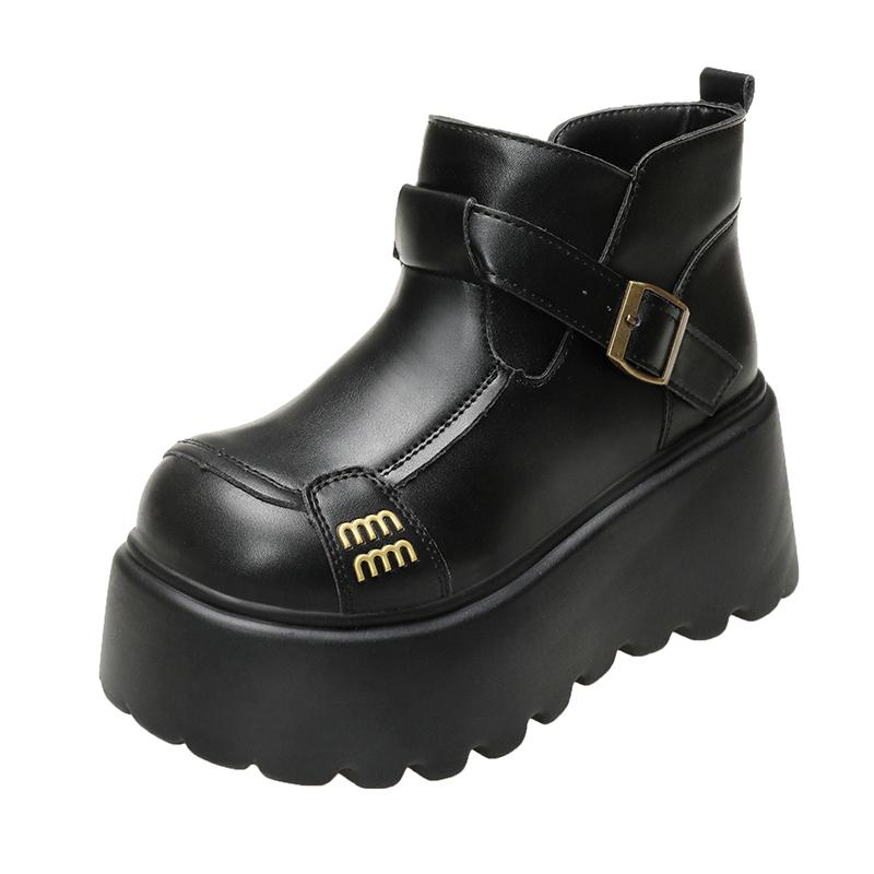 Fashion 2025 New Fashion Autumn Boots Shoes Women Ankle Boots Female Wedges Boots Women Chelsea Boot 10CM Platform Shoes Winter Warm