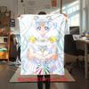 Japanese anime cute cartoon theme Sailor Moon Tsukino Usagi blanket suitable for home beds, sofa covers, office nap, outdoor warm blankets O11