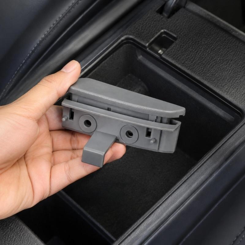 Center Console Lid Latches Replacement Part 58910AD030B0, ABS Armrest Component for Interior Repair, for 2005-2012, Single Piece Service Part