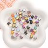 10Pcs Special Shiny Colors Crystal Glass Cute Cat Head Shape Charm Beads for Necklace Bracelet Earring DIY Jewelry Making