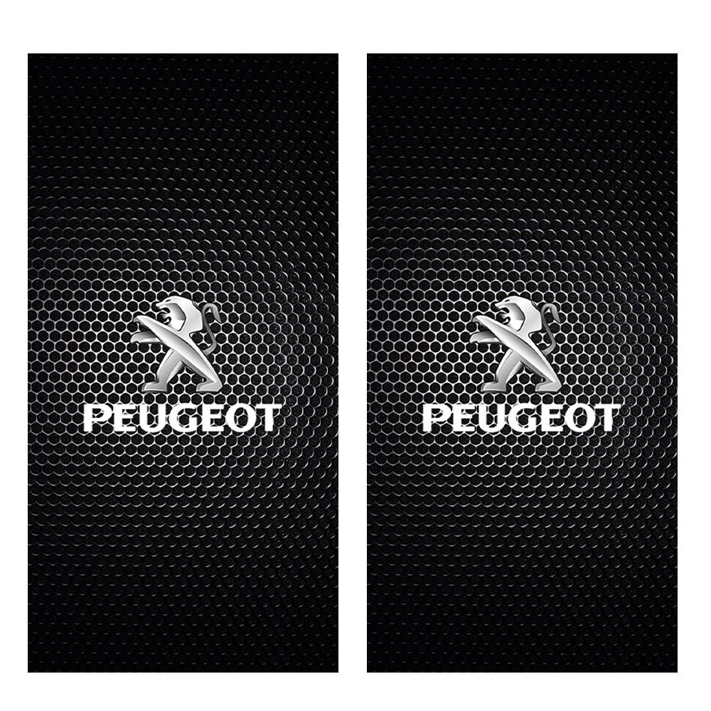 Car Center Pillar Emblem Sticker Auto Door Decorative Sticker For Peugeot 206 207 208 306 307 308 406 407 408 508 106 107 2008