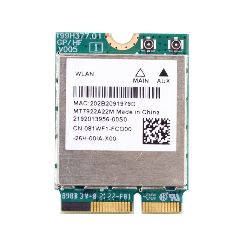 ABIY-WiFi 6E MT7922 M.2 Wireless Card 5374Mbps Bluetooth 5.2 Network Adapter 802.11ax 2.4G/5G/6GHz WiFi Card for Win10 Win11