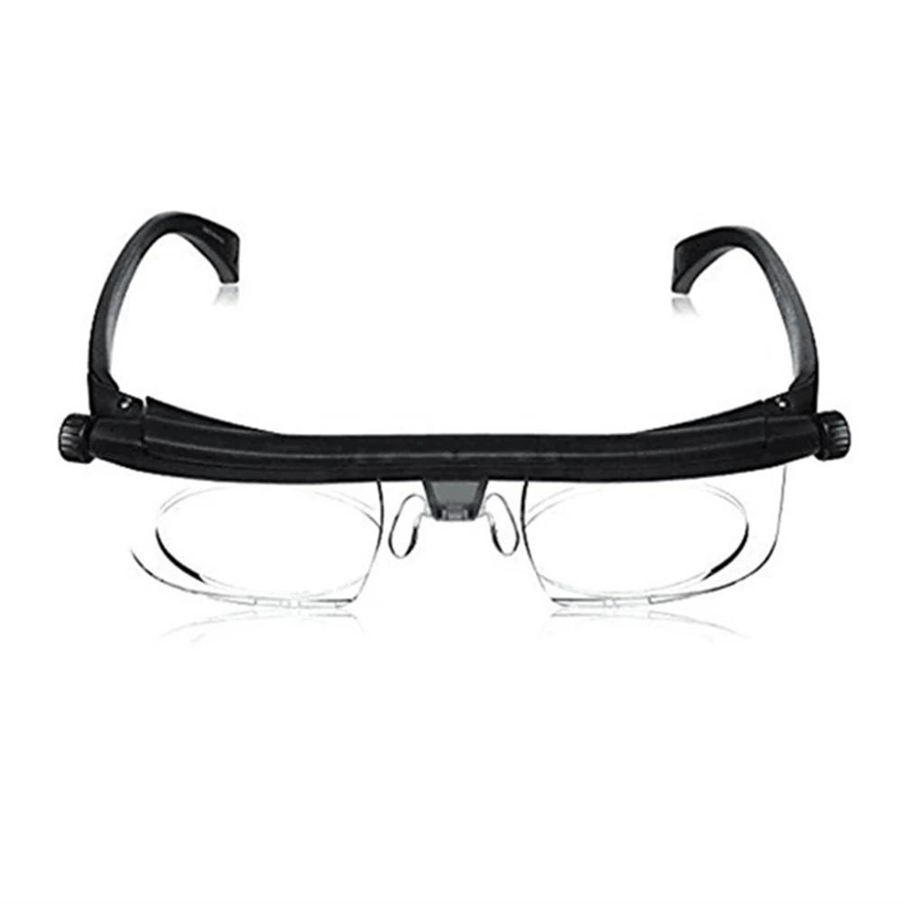 Adjustable Strength Lens Eyewear Variable Focus Distance Vision Zoom Glasses Protective Magnifying Glasses with Storage Bag