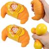 Kawaii Croissant Squeeze Toy Simulated Bread Squishy Slow Rising Stress Relief Fidget Food Shaped Anti-Anxiety Decompression Toy