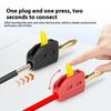 1Pcs High Current 32A Banana Plug 4mm Solderless Quick Wire Connector Terminal Block Power Testing Instrument Plug