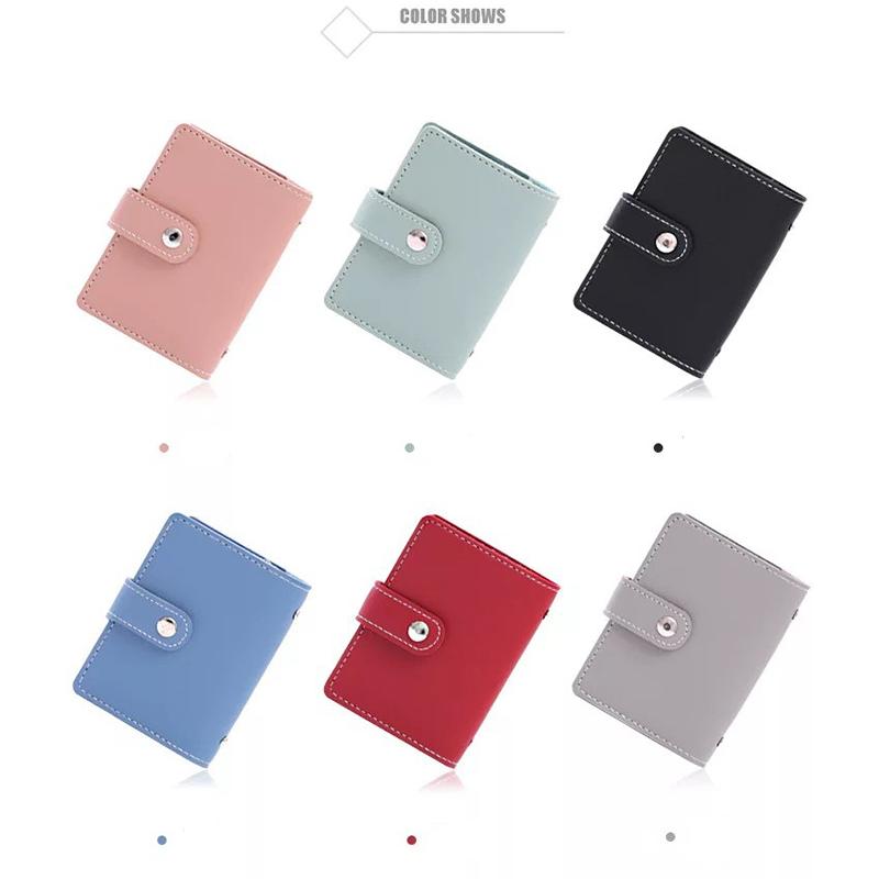 New Anti-theft ID Credit Card Holder Fashion Women's 26 Cards Slim PU Leather Pocket Case Purse Wallet Bag for Women Men Female