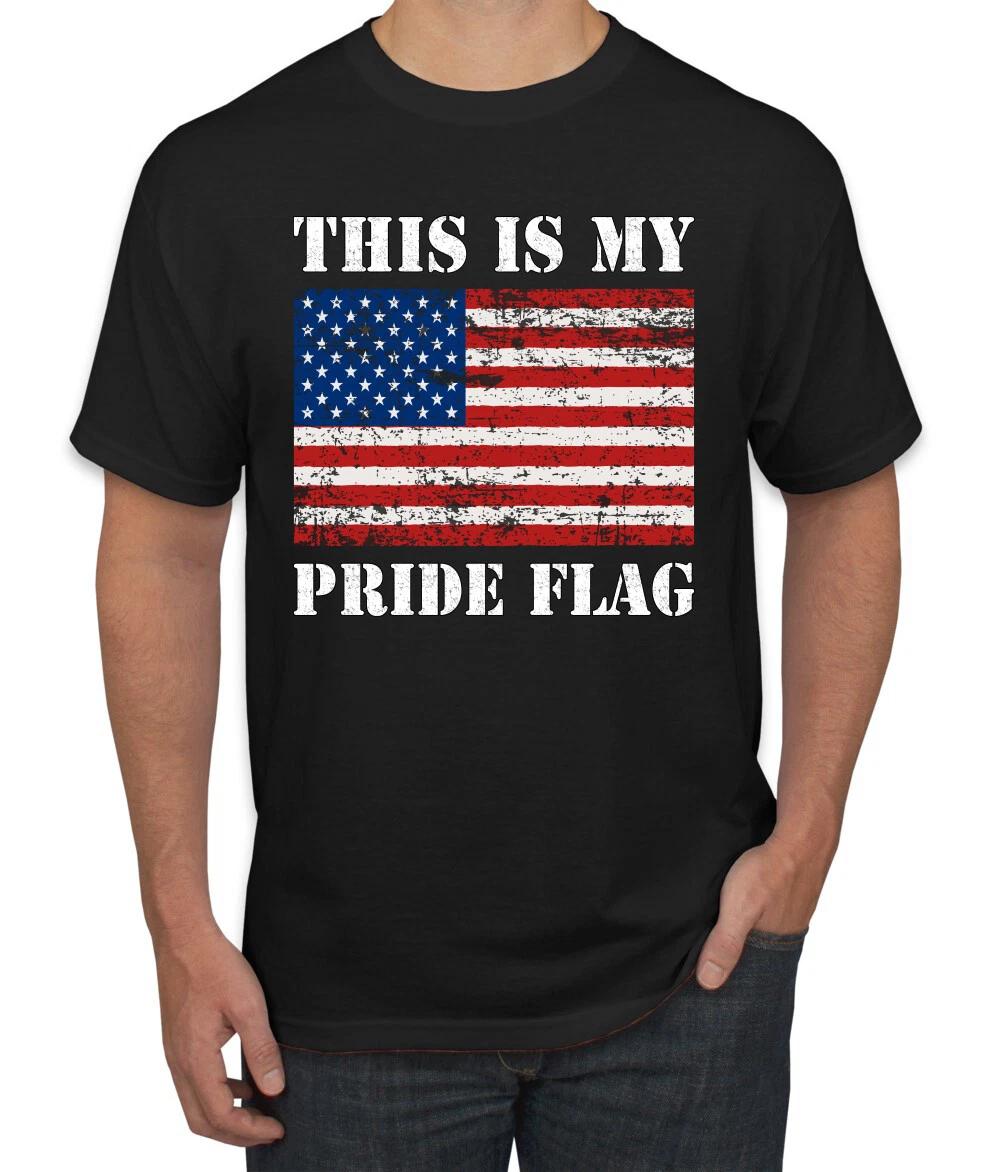This is My Pride  Shirt American Flag Mens T- Shirt S