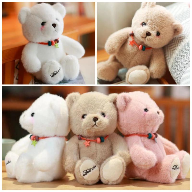 Lucky Teddy Bear Plush Toy For Girls Soft And Cuddly Stuffed Animal For Birthday Gift