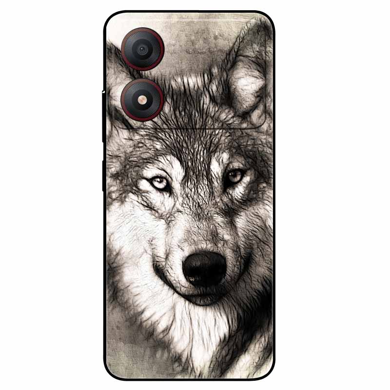 Pour ZTE Blade A34 4G Coque Anti-choc TPU Silicone Souple Housse de Téléphone pour ZTE Blade A 34 Funda Peinte pour BladeA34 Capa de Luxe